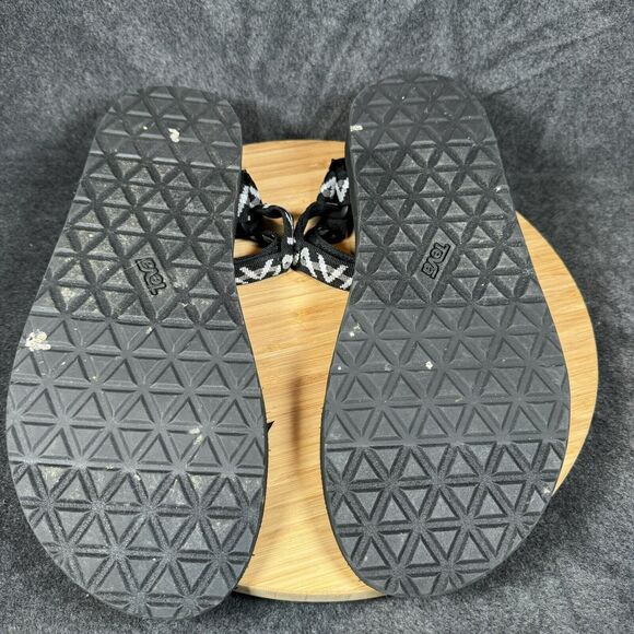 Teva Men's Universal Trail Hiking Sandals Sz 13 Black‎ White 1004006 - Picture 5 of 6